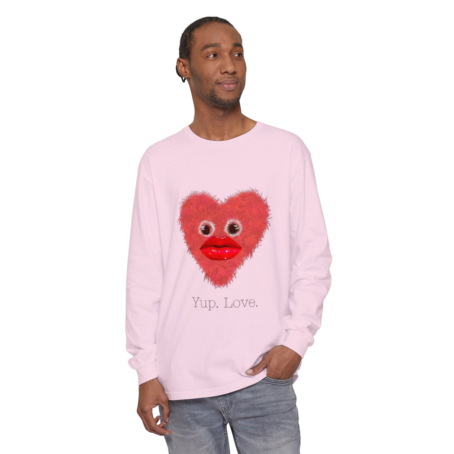 GG Kreatiive: 'Yup. Love.'  Adult Long Sleeve T-Shirt