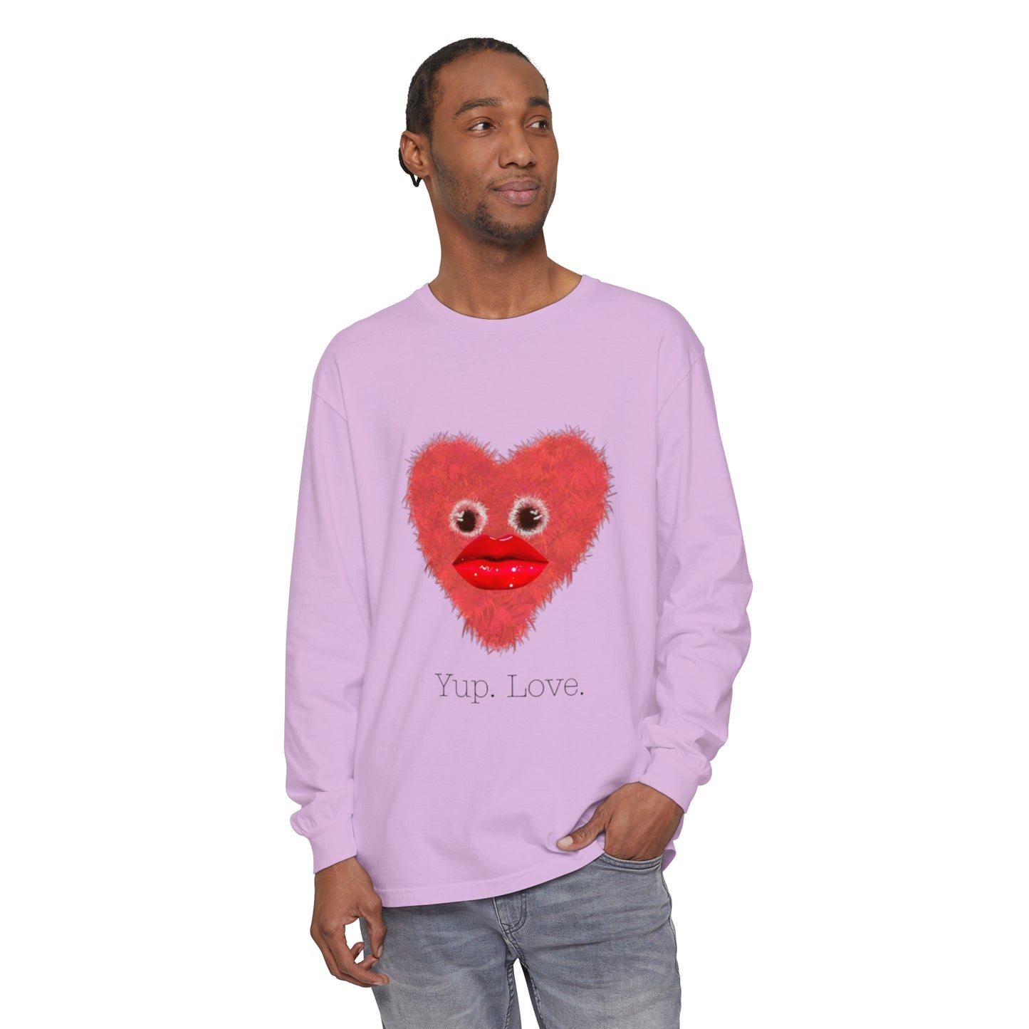 GG Kreatiive: 'Yup. Love.'  Adult Long Sleeve T-Shirt