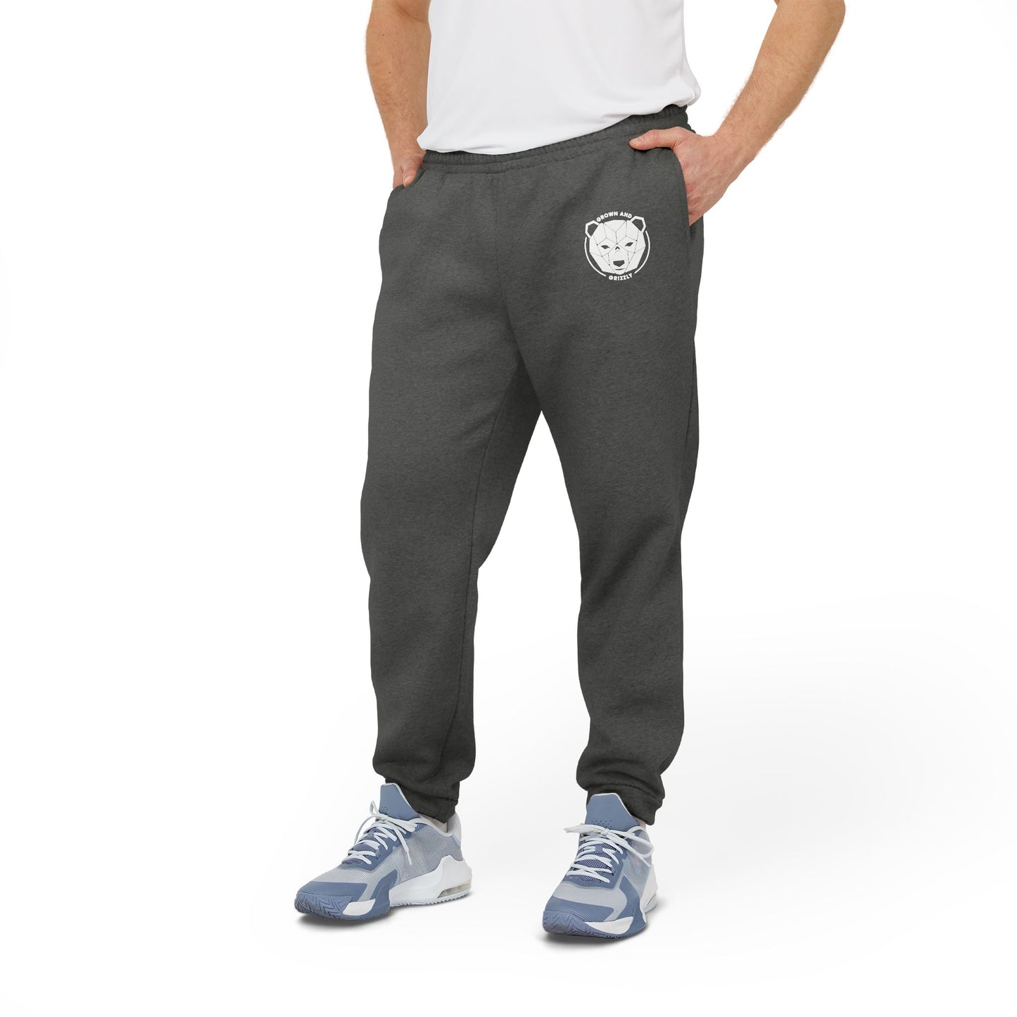 Grown and Grizzly adidas Unisex Adult Fleece Joggers