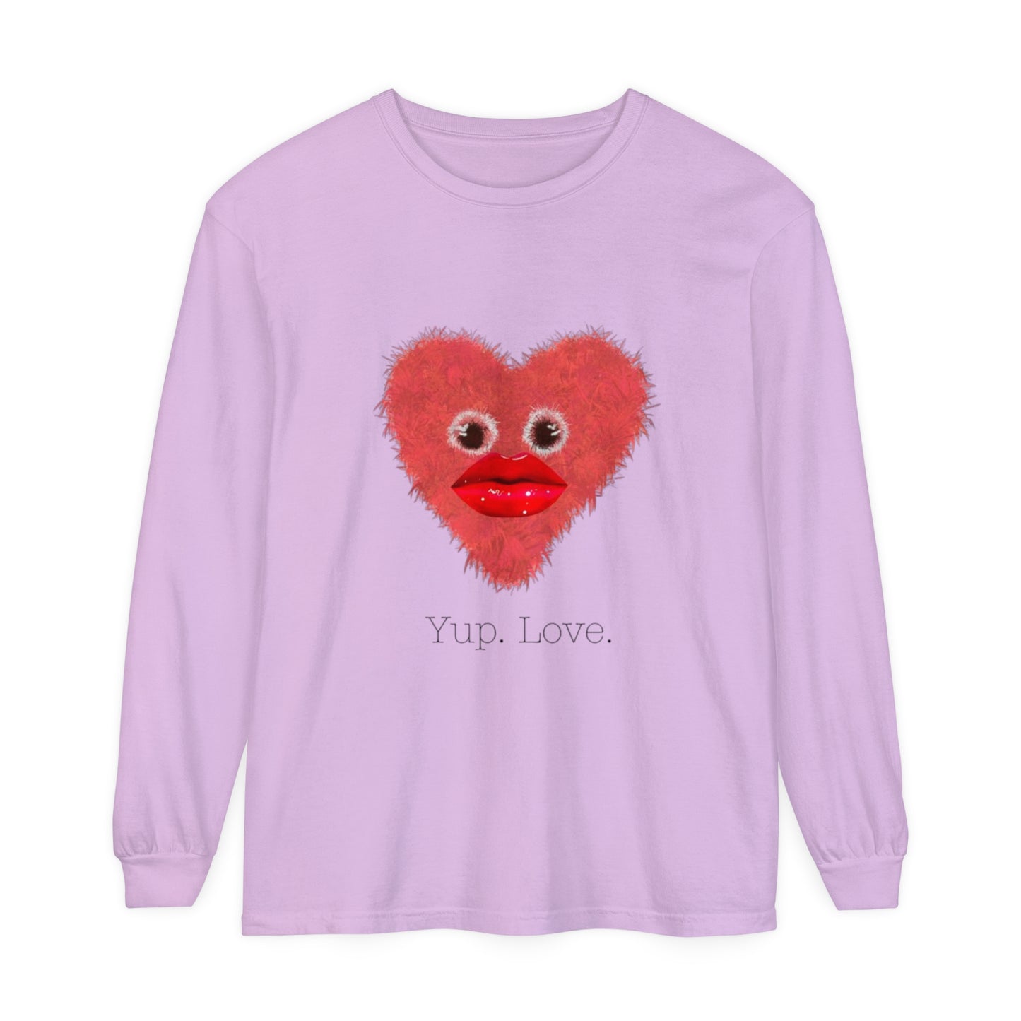 GG Kreatiive: 'Yup. Love.'  Adult Long Sleeve T-Shirt